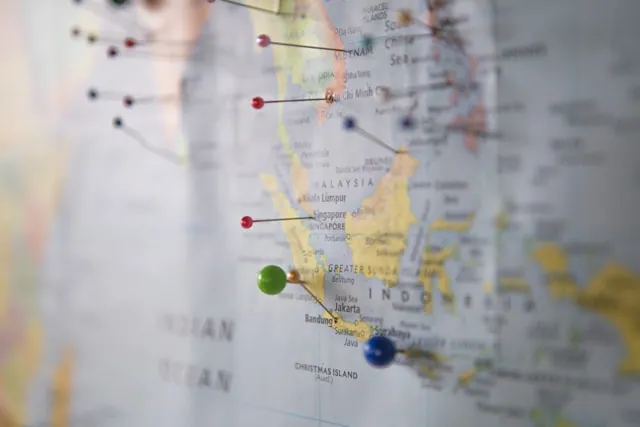 Mappa del Sud-Est Asiatico