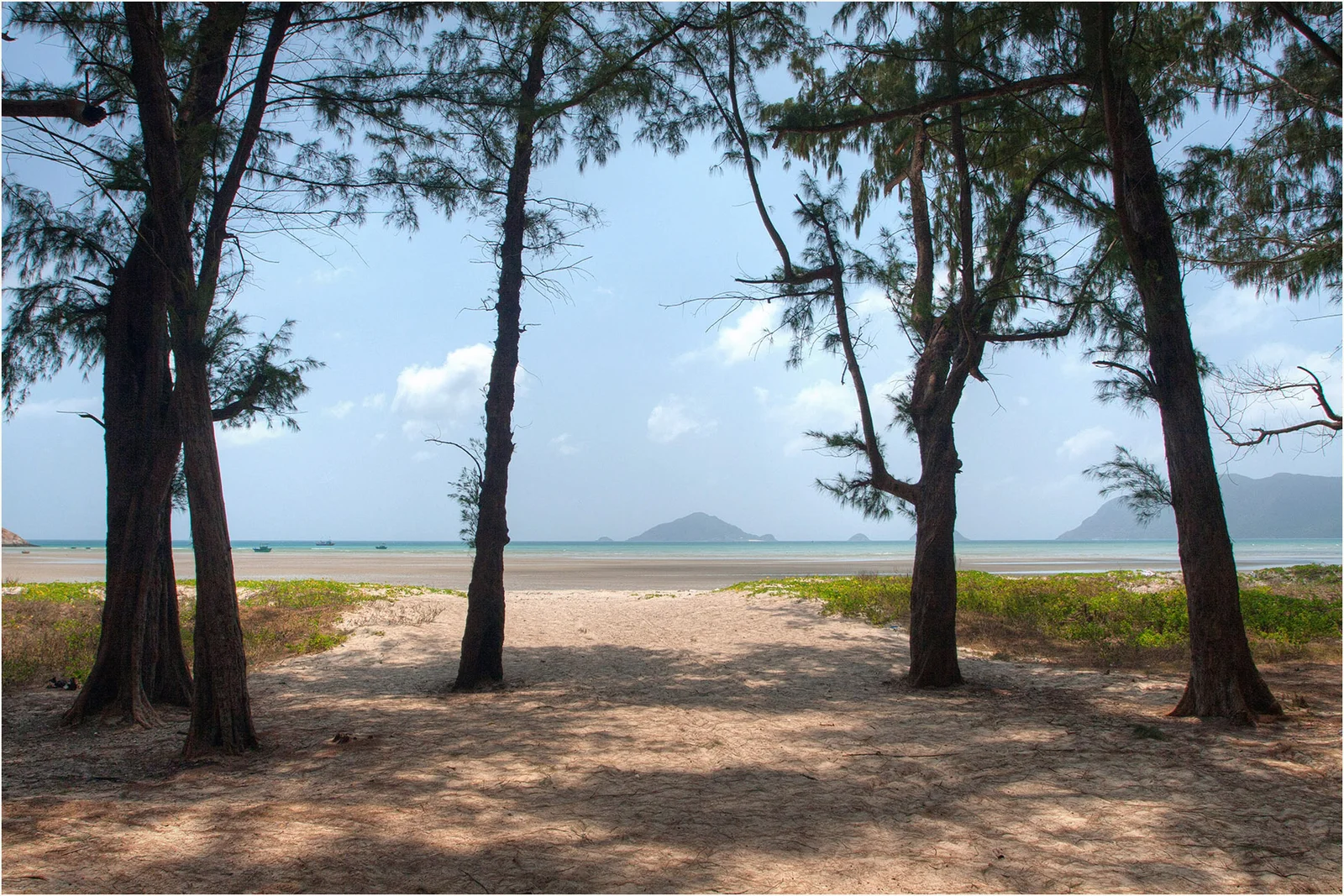 Spiaggia di Bai Lo Voi a Con Dao, arcipelago vietnamita delle immersioni e delle tartarughe marine